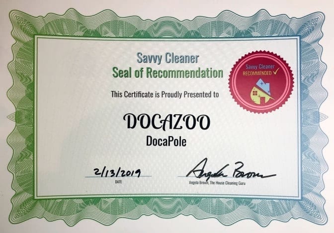 Docazoo DocaPole, Savvy Cleaner Recommended