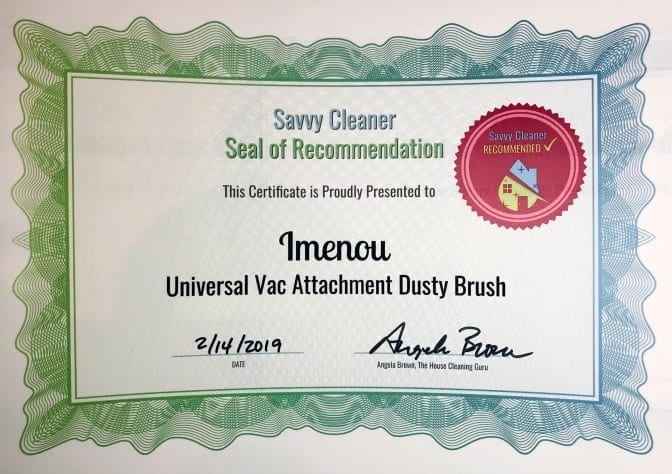 Imenou Universal Vac Attachment Dusty Brush, Savvy Cleaner Recommended