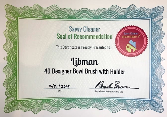 Libman 40 Designer Bowl Brush with Holder, Savvy Cleaner Recommended