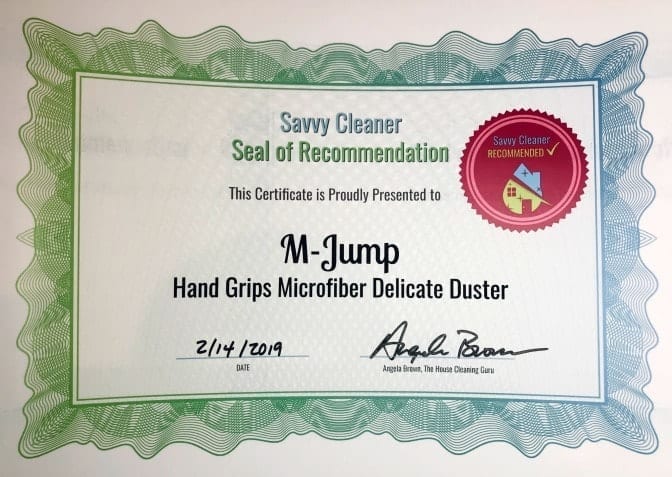 M-Jump Hand Grips Microfiber Delicate Duster, Savvy Cleaner Recommended