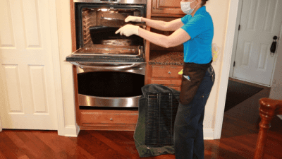 Remove Aluminum Foil, Angela Brown With Dirty Oven Liner